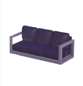 Large Black Modern Couch