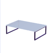 Mesa de comedor grande de cristal