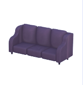 Large Lavish Black Couch