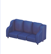 Sofá grande azul marino