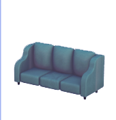 Large Lavish Turquoise Couch