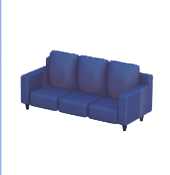 Large Navy Blue Couch