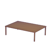 Mesa de comedor grande de madera