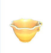 Große gelbe Teetasse