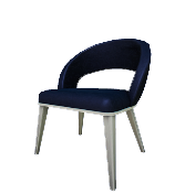 Silla de comedor Lavish Black