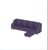 Lavish Black L Couch