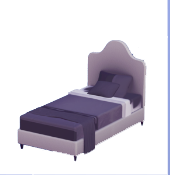 Cama individual Lavish Black