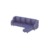 Lavish Gray L Couch