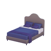 Lavish Navy Blue Double Bed