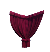 Lujosas cortinas rojas
