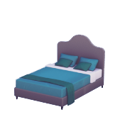 Lavish Turquoise Double Bed