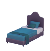 Lavish Turquoise Single Bed