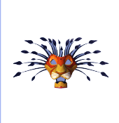 Löwe Wandskulptur