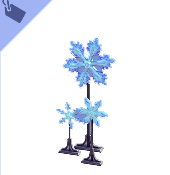 Luminous Snowflake Statue