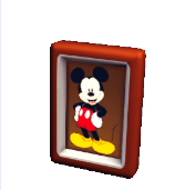 Foto de Mickey Mouse en marco pequeño