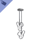 Mickey Mouse Platinum Ceiling Light