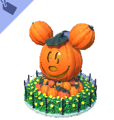 Topiario de calabaza de Mickey Mouse