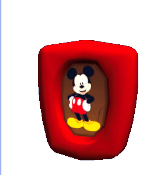 Marco de fotos redondeado de Mickey Mouse