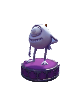 Figurita Mike - Base morada