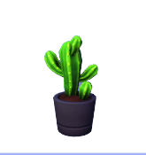 Mini-Saguaro en maceta negra