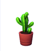 Mini-Saguaro in Red Pot