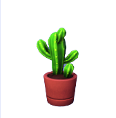 Mini-Saguaro en maceta roja