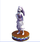 Moana Figurita Base Celeste