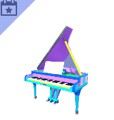 Piano de cauda monstruoso