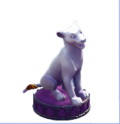 Nala Figur Lila Sockel