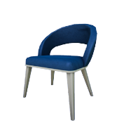 Silla de comedor azul marino