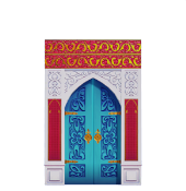 Puerta Azul Ornamentada