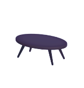 Oval Black Coffee Table