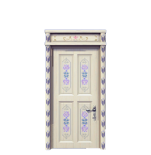 Painted Double Door