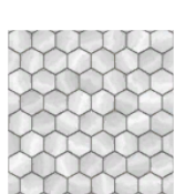 Pale Hexagonal Tile Floor