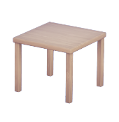 Mesa auxiliar de madera pálida