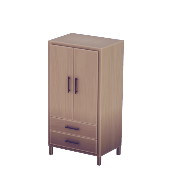 Pale Wood Wardrobe