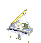 Piano de cola nacarado