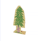 Pine Tree Cutout