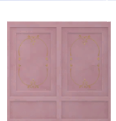 Papel pintado Castillo francés rosa
