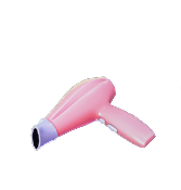 Secador de pelo rosa