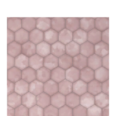 Pink Watercolor Honeycomb Tile Flooring