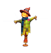Playful Pumpkin Scarecrow