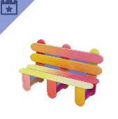 Popsicle Stick Bench