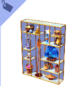 Estantería separadora de princesas