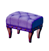Taburete para pies morado