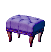 Purple Footstool