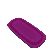Purple Oval Rug