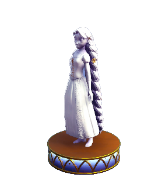Rapunzel Figurita Base Celeste
