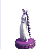 Rapunzel Figurine Purple Base