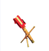 Roter Drache Feuerwerk